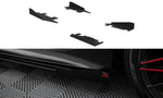 Maxton Parts - Seitenschweller Flaps passend für Audi A7 RS7 Look C7 schwarz Hochglanz