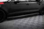 Maxton Parts - Seitenschweller Flaps passend für Audi A7 RS7 Look C7 schwarz Hochglanz