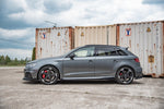 Maxton Parts - Seitenschweller Flaps passend für Audi RS3 8V Sportback schwarz Hochglanz