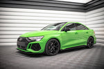 Maxton Parts - Seitenschweller Flaps passend für Audi RS3 Limousine 8Y schwarz Hochglanz