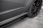 Maxton Parts - Seitenschweller Flaps passend für Audi S3 / A3 S-Line Sportback 8V FL schwarz Hochglanz