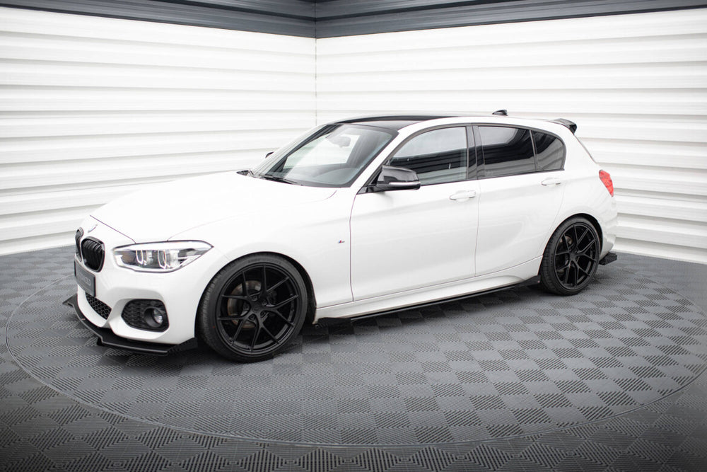 Maxton Parts - Seitenschweller Flaps passend für BMW 1er F20 M135i / M140i / M-Paket schwarz Hochglanz