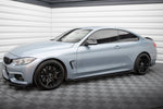 Maxton Parts - Seitenschweller Flaps passend für BMW 4er Coupe / Gran Coupe / Cabrio M-Paket F32 / F36 / F33 schwarz Hochglanz