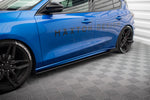 Maxton Parts - Seitenschweller Flaps passend für Ford Focus ST / ST-Line Mk4 schwarz Hochglanz