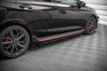 Maxton Parts - Seitenschweller Flaps passend für Hyundai I20 N Mk3 schwarz Hochglanz