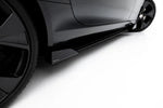 Maxton Parts - Seitenschweller Flaps passend für Jaguar F-Type X152 Facelift 2 schwarz Hochglanz