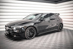 Maxton Parts - Seitenschweller Flaps passend für Mercedes A35 AMG / AMG-Line Aero Pack W177 schwarz Hochglanz