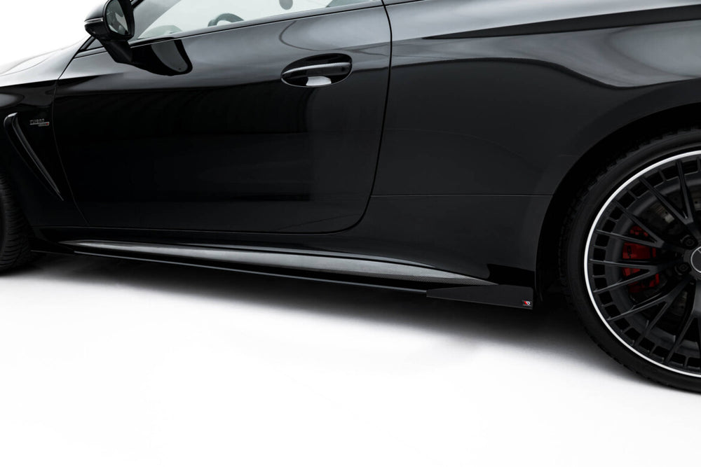 Maxton Parts - Seitenschweller Flaps passend für Mercedes-AMG CLE 53 Aero C236 schwarz Hochglanz