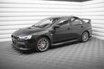 Maxton Parts - Seitenschweller Flaps passend für Mitsubishi Lancer EVO X schwarz Hochglanz
