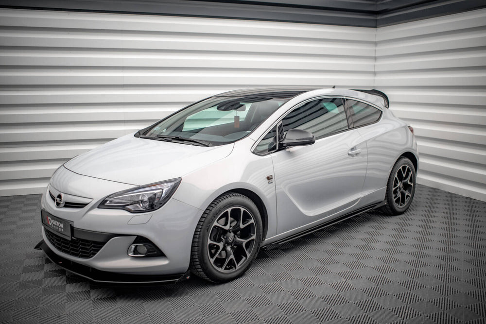Maxton Parts - Seitenschweller Flaps passend für Opel Astra GTC OPC-Line J schwarz Hochglanz