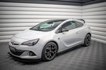Maxton Parts - Seitenschweller Flaps passend für Opel Astra GTC OPC-Line J schwarz Hochglanz