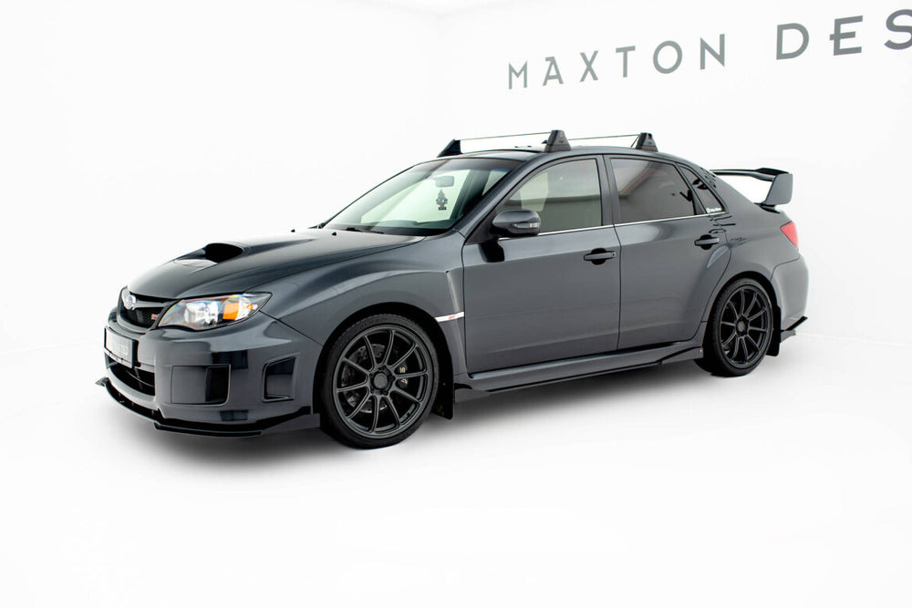 Maxton Parts - Seitenschweller Flaps passend für Subaru Impreza WRX STI Mk3 FL schwarz Hochglanz