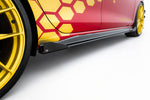 Maxton Parts - Seitenschweller Flaps passend für VW Golf GTI Clubsport Mk8 FL schwarz Hochglanz