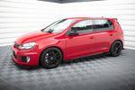 Maxton Parts - Seitenschweller Flaps passend für VW Golf GTI Mk6 schwarz Hochglanz
