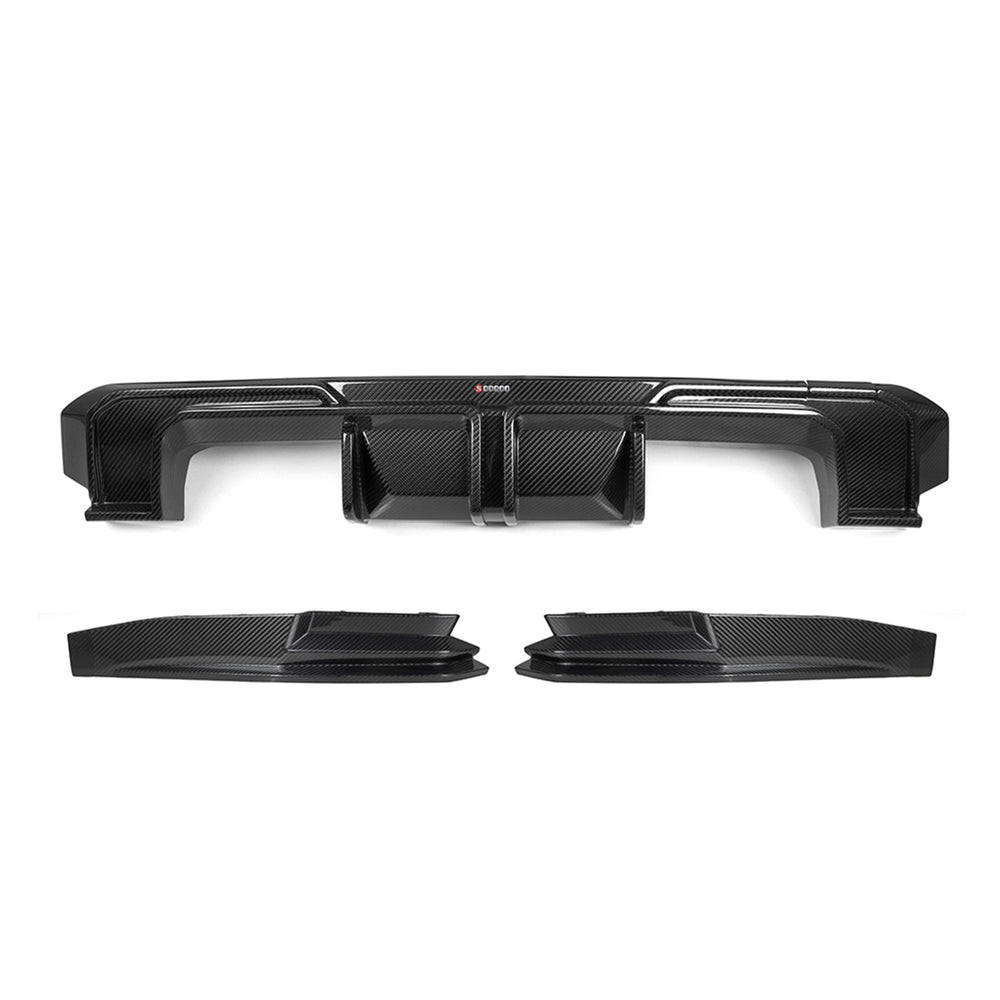 SOOQOO Heckdiffusor Set Carbon passend für BMW M3 (G80/G81)