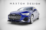 Maxton Parts - Stoßstangen Flaps Wings vorne Canards passend für Audi A3 S-Line Limousine / S3 Limousine 8Y FL