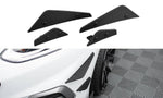 Maxton Parts - Stoßstangen Flaps Wings vorne Canards passend für Ford Fiesta Mk8 ST/ ST-Line schwarz matt