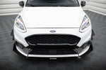 Maxton Parts - Stoßstangen Flaps Wings vorne Canards passend für Ford Fiesta Mk8 ST/ ST-Line schwarz matt