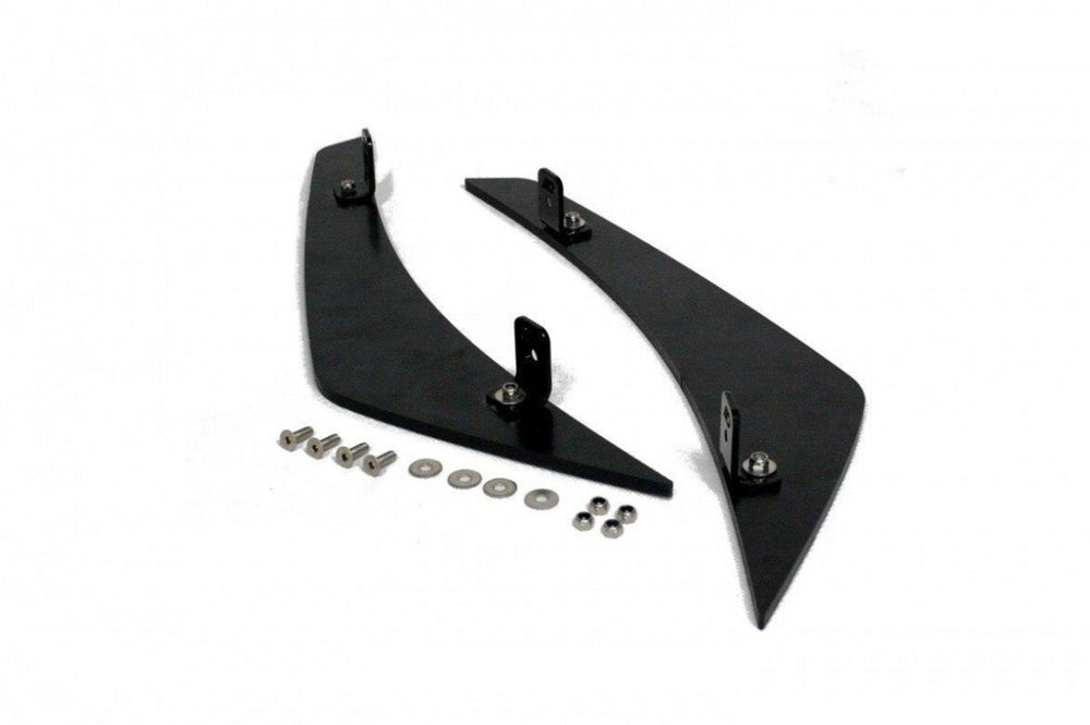Maxton Parts - Stoßstangen Flaps Wings vorne Canards passend für Ford Focus ST Mk3 schwarz matt