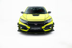 Maxton Parts - Stoßstangen Flaps Wings vorne Canards passend für Honda Civic Type-R Mk10 / Mk10 FL schwarz matt