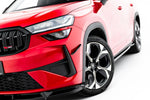 Maxton Parts - Stoßstangen Flaps Wings vorne Canards passend für Skoda Kodiaq RS Mk2 schwarz matt