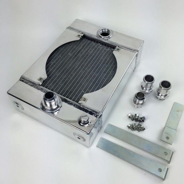 CSF Universal Drag Race / Tuck Radiator - Silber