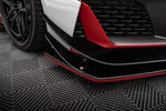 Maxton Parts - Untere Stoßstangen Flaps Wings vorne Canards passend für Audi R8 Mk2 FL schwarz Hochglanz