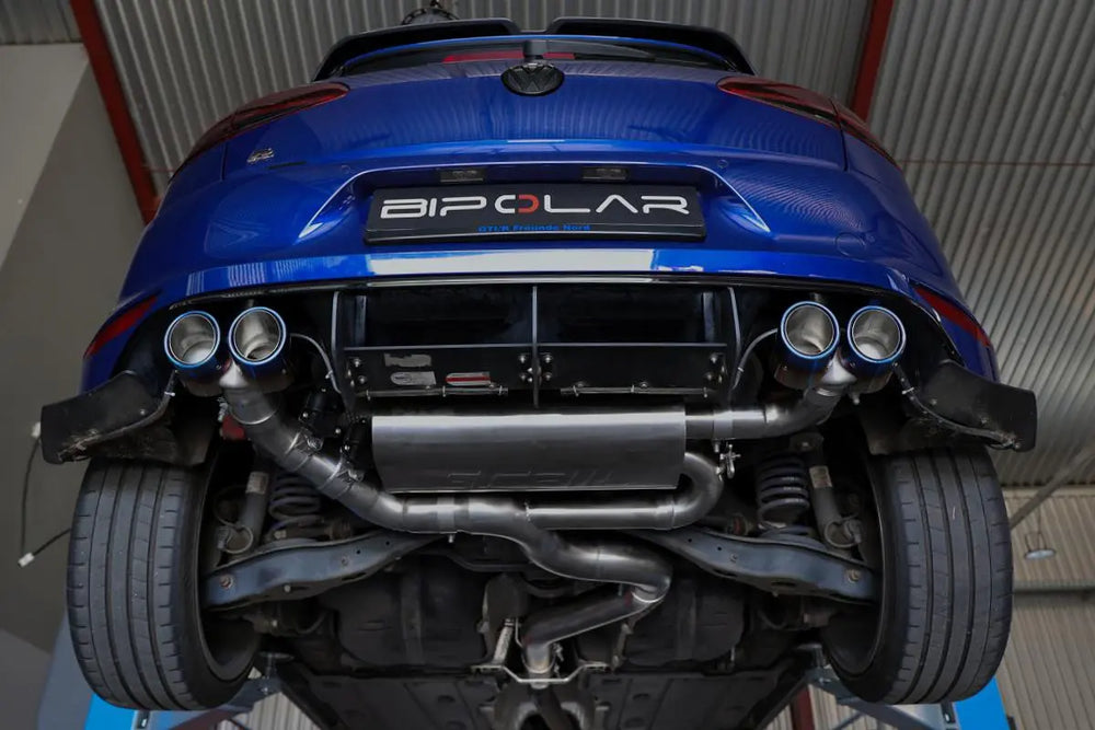 VW Golf 7 R VFL (3.5 Zoll) (CJXC) Grail Exhaust an HJS 4-flutig rund Edelstahl